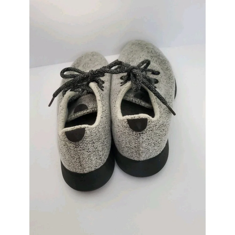 Allbirds Merino Wool Running Shoe Sneakers Light Heather Gray Black Soles Size 9 - Picture 3 of 6